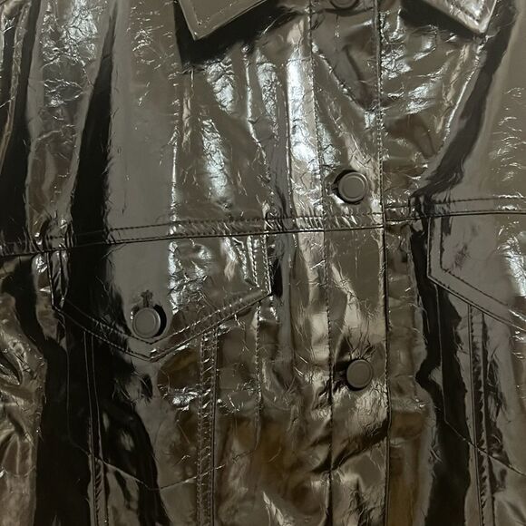 Good American Faux leather trucker jacket - Picture 5 of 8